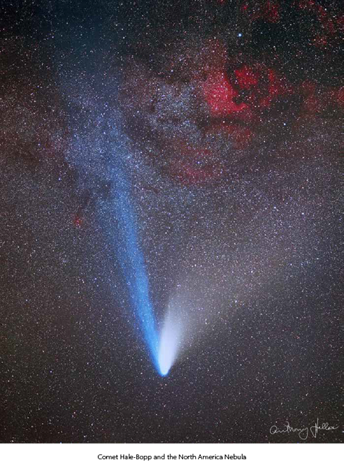 Comet Hale-Bopp and North America Nebula Print