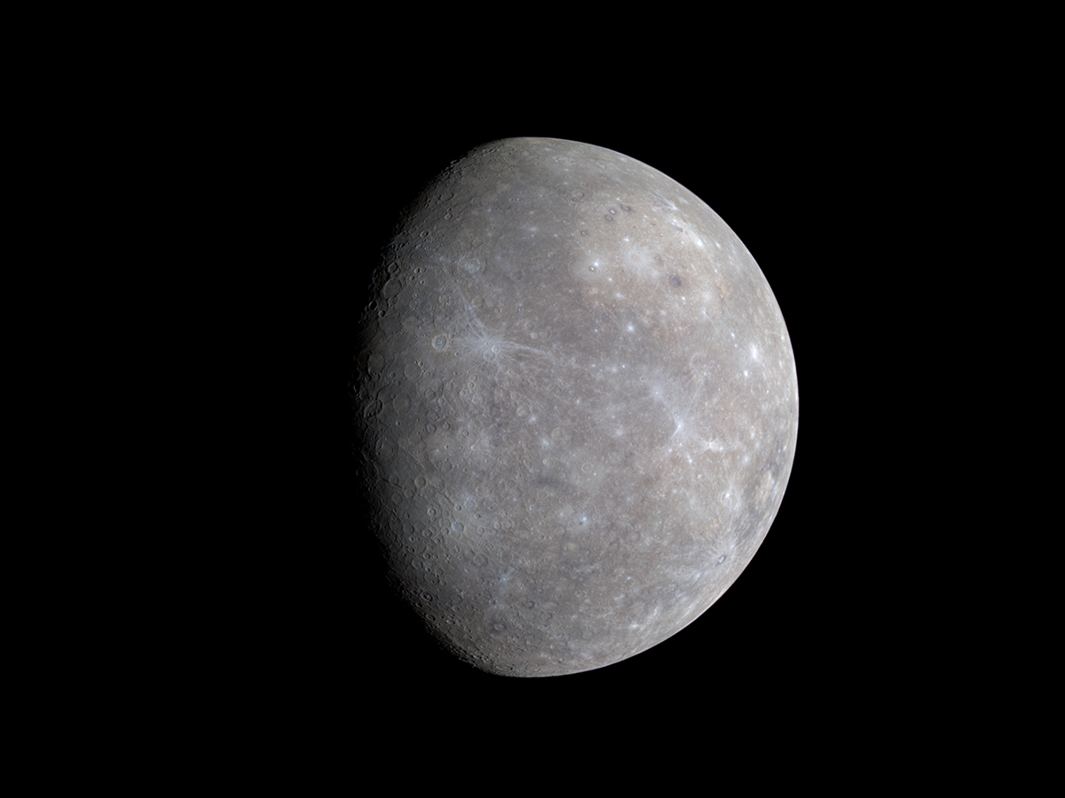 Mercury is the planet closest to the Sun. Credit: NASA/Johns Hopkins University Applied Physics Laboratory/Carnegie