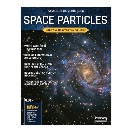 the cover features an image of the milky way